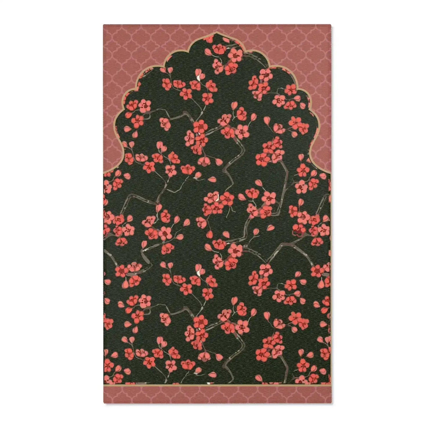 Mughal Bloom Archway Accent Rug