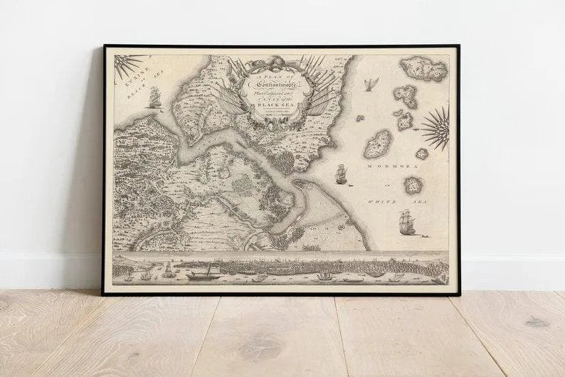 A Plan of Constantinople and Black Sea 1767