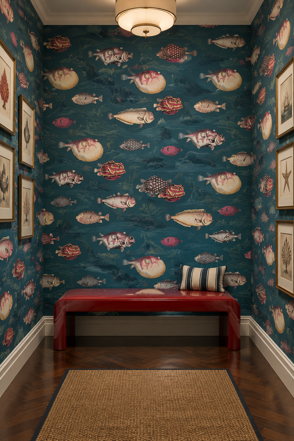 Scandinavian Sea Fish Wallpaper