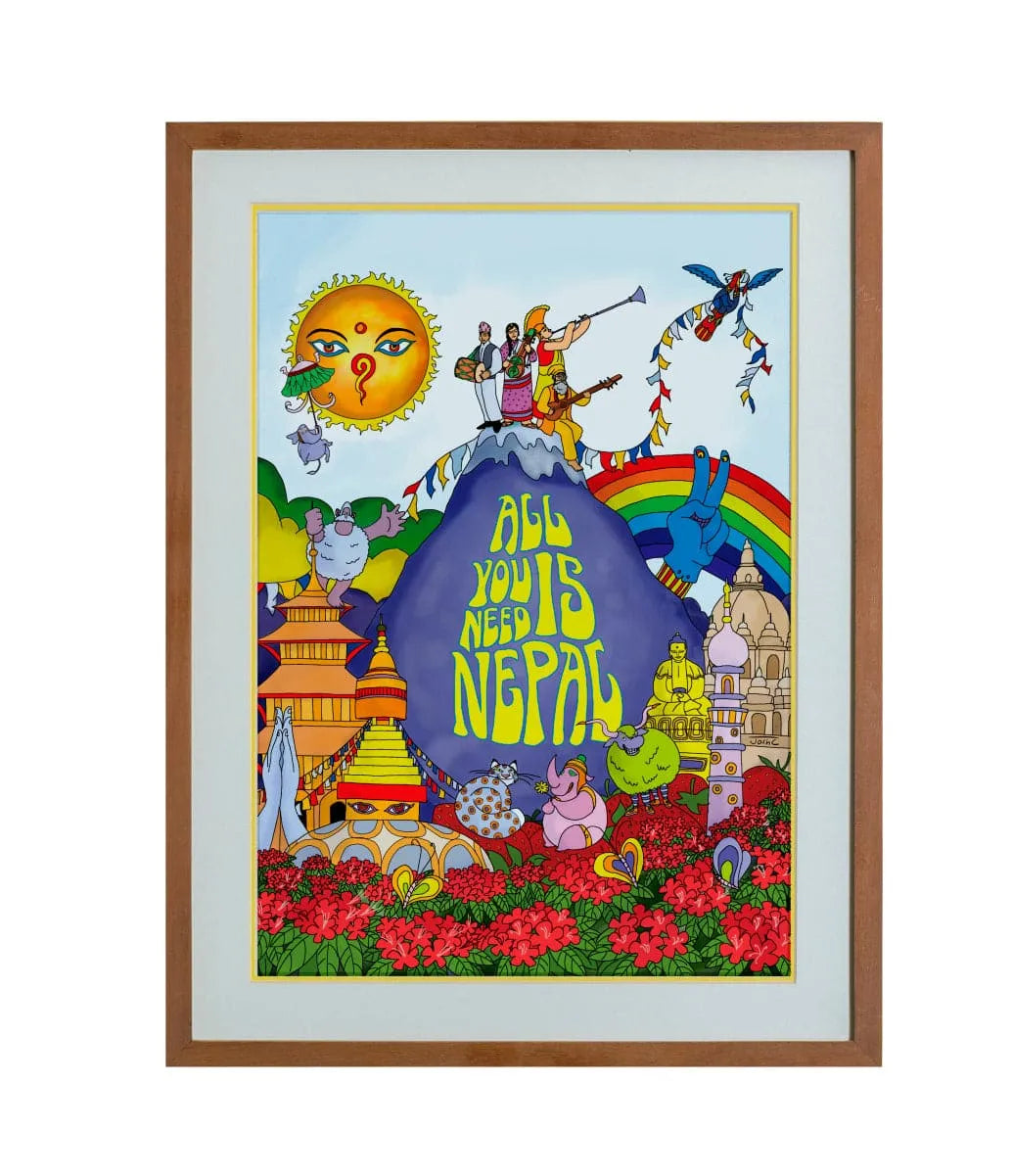 ALL YOU NEED IS NEPAL Wall Art Print