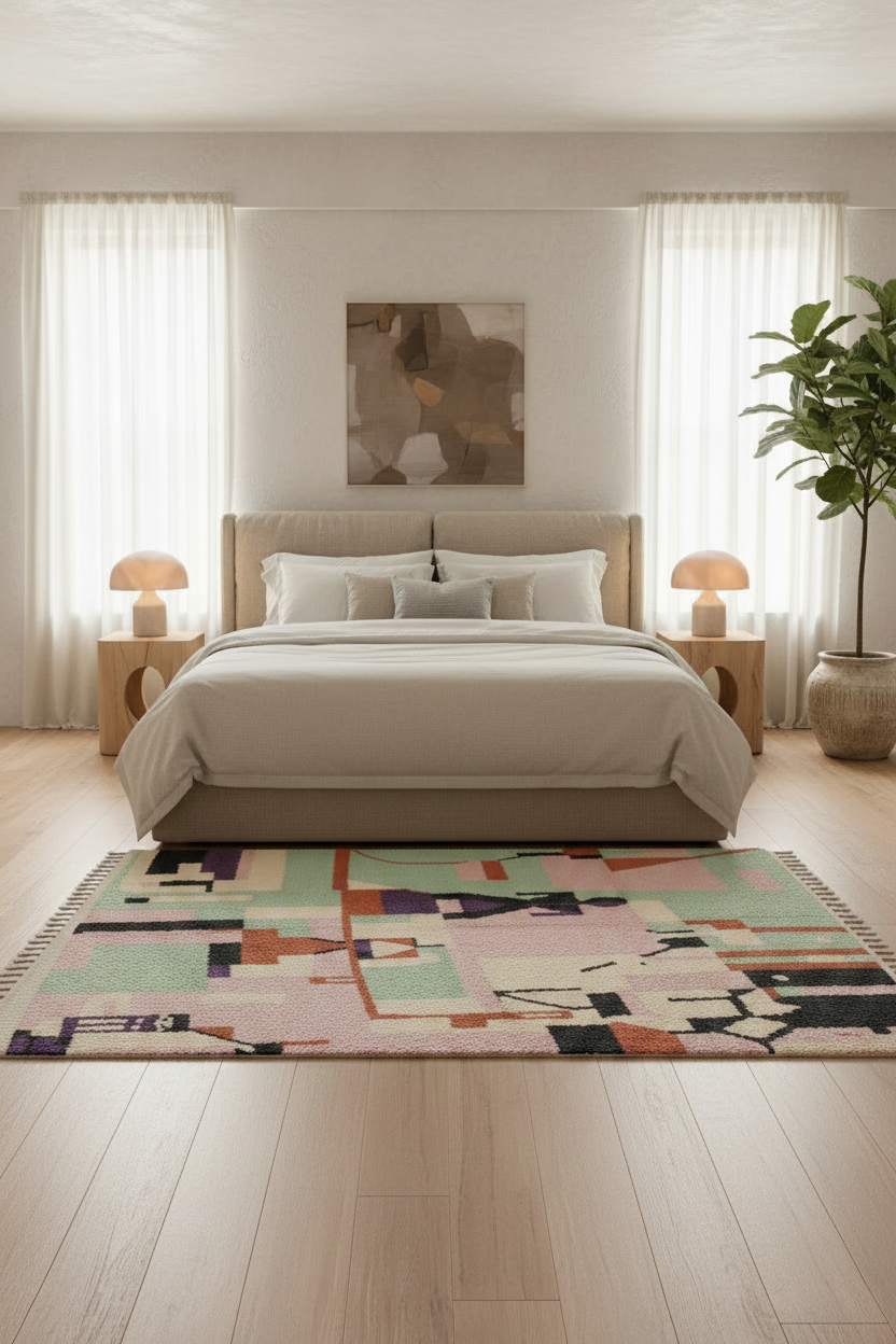Abstract Architecture Moroccan Shag Rug