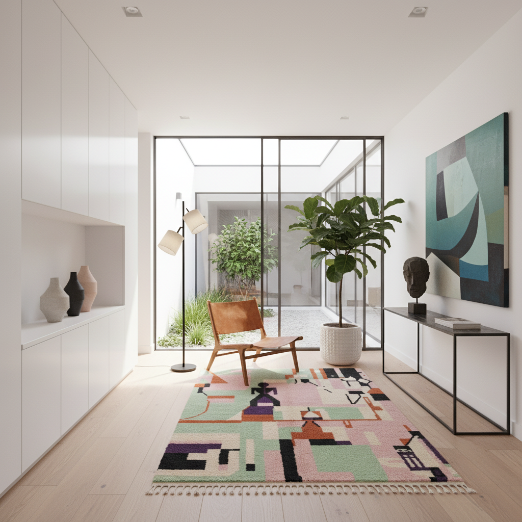 Abstract Architecture Moroccan Shag Rug