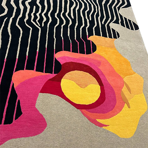 Abstract Aura Hand Tufted Rug