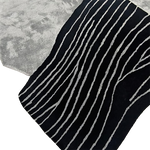 Abstract Rhythmic Line Hand Tufted Rug
