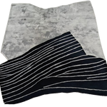 Abstract Rhythmic Line Hand Tufted Rug

