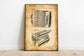 Accordion Patent Print| Framed Art Print