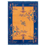 Amber Blossom Lane Hand Knotted Rug