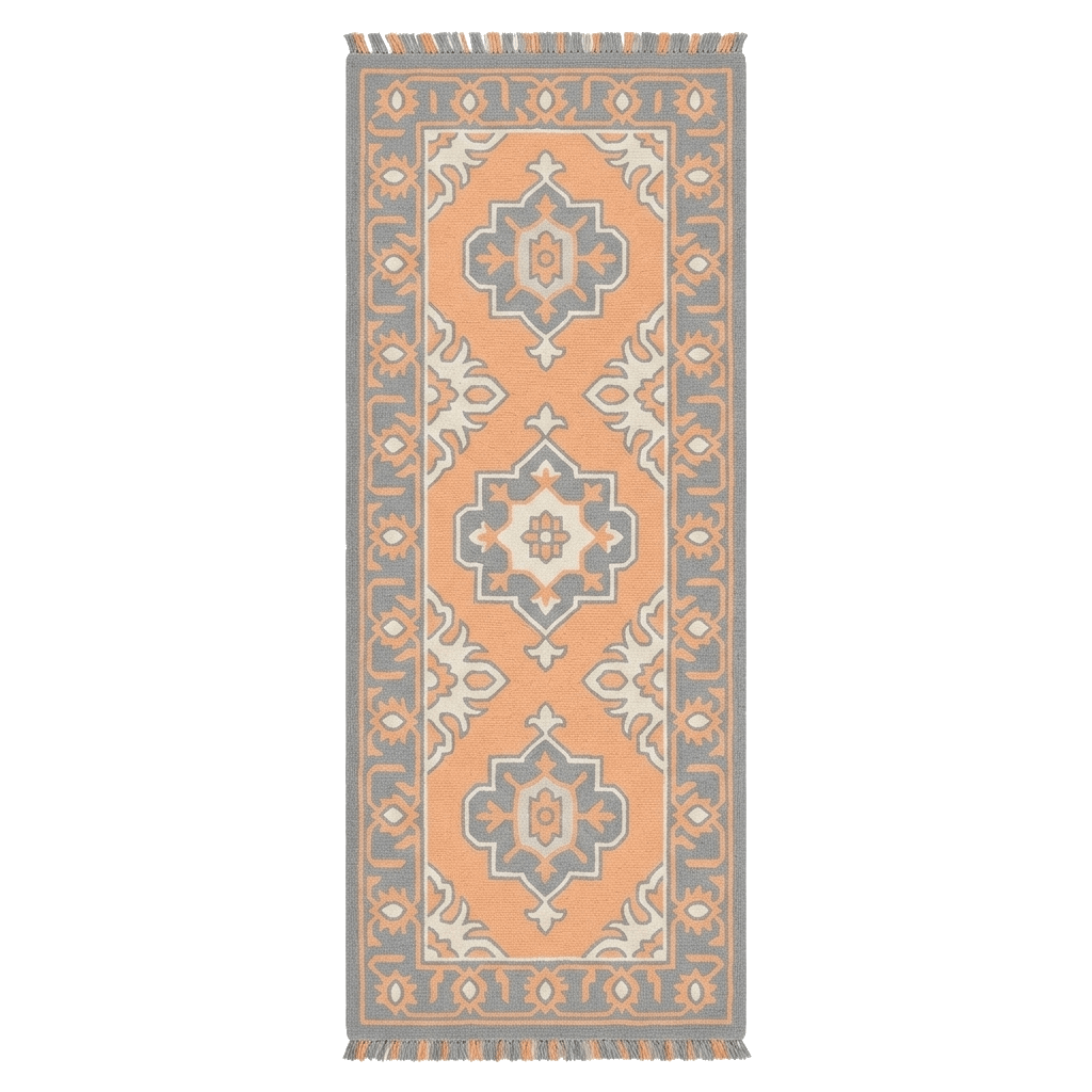 Amber Lattice Hand Knotted Runner Rug - MAIA HOMES