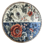 Ivory and Indigo Dreamscape Hand Tufted Round Rug