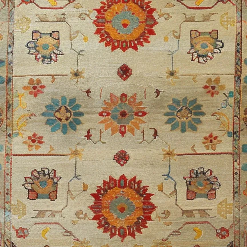 Ancient Artifact Hand Knotted Area Rug