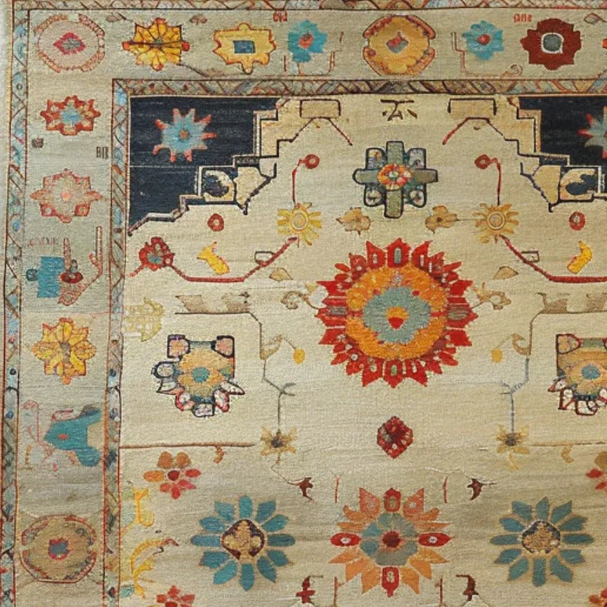 Ancient Artifact Hand Knotted Area Rug