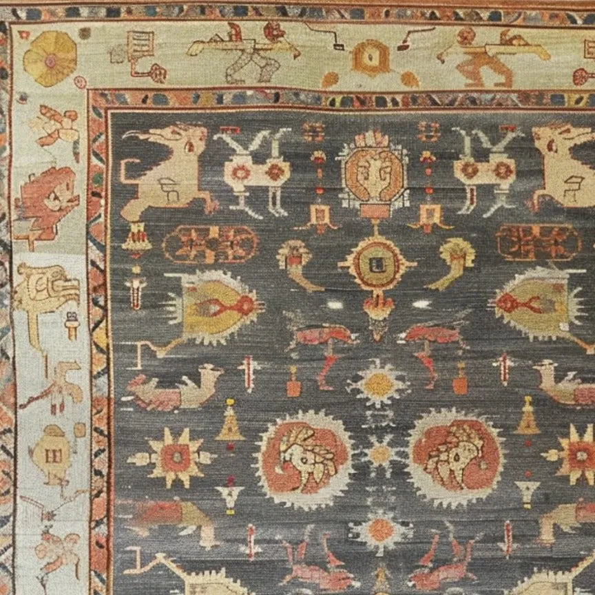 Ancient Caravan Hand Knotted Area Rug