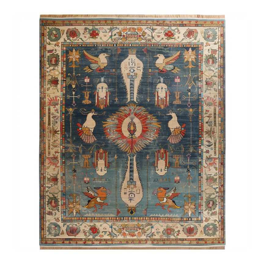 Ancient Wisdom Hand Knotted Area Rug