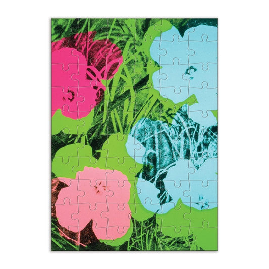 Andy Warhol Flowers Greeting Card Puzzle Andy Warhol Flowers Greeting Card Puzzle 