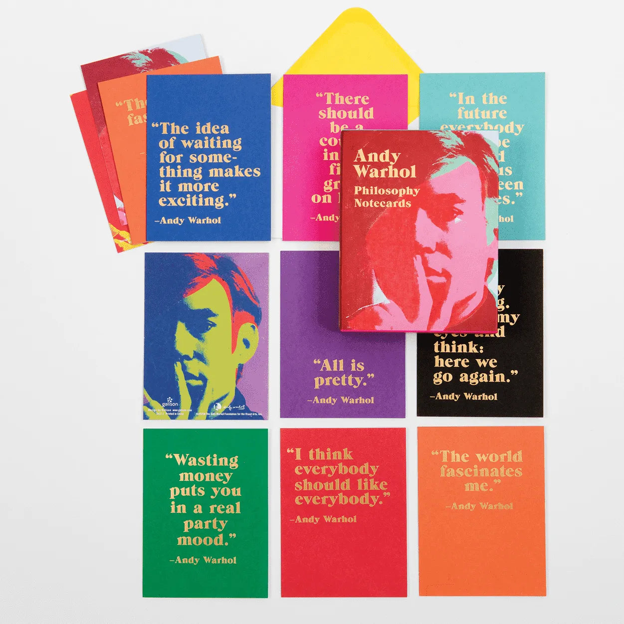 Andy Warhol Philosophy Greeting Assortment Notecard Set 