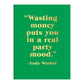 Andy Warhol Philosophy Greeting Assortment Notecard Set 