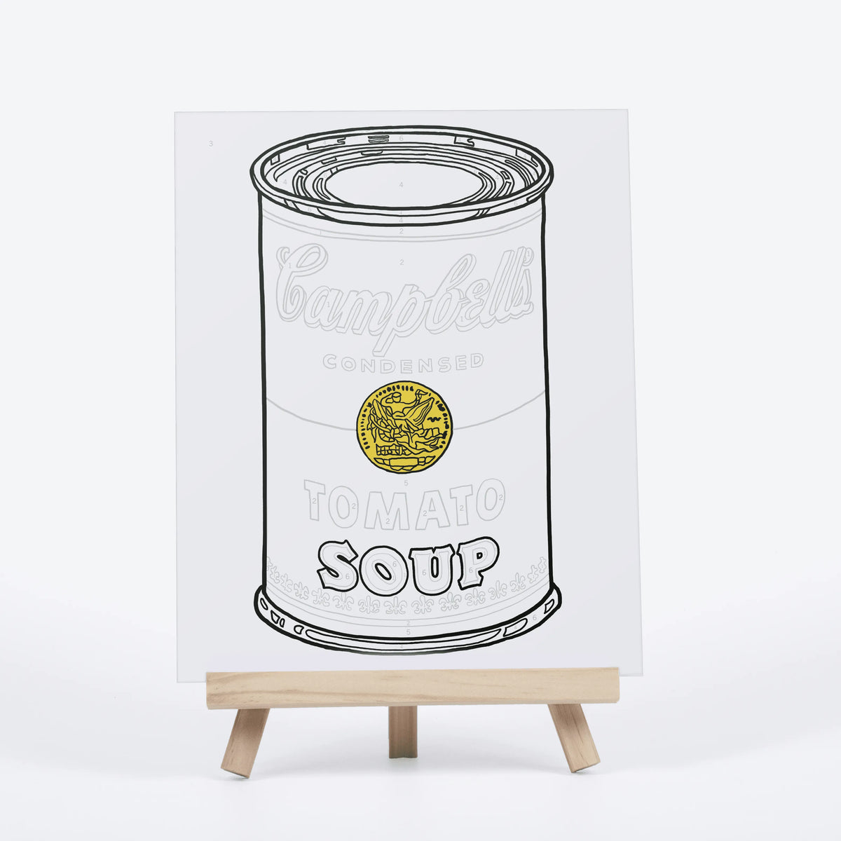 Andy Warhol Soup Can Paint By Number Kit