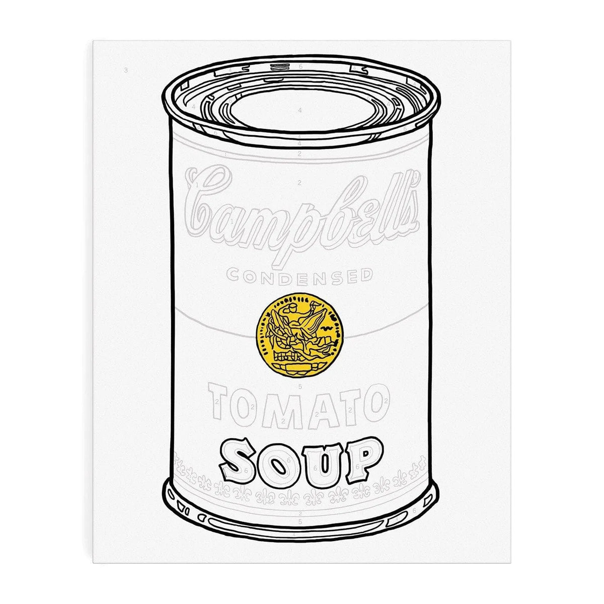 Andy Warhol Soup Can Paint By Number Kit