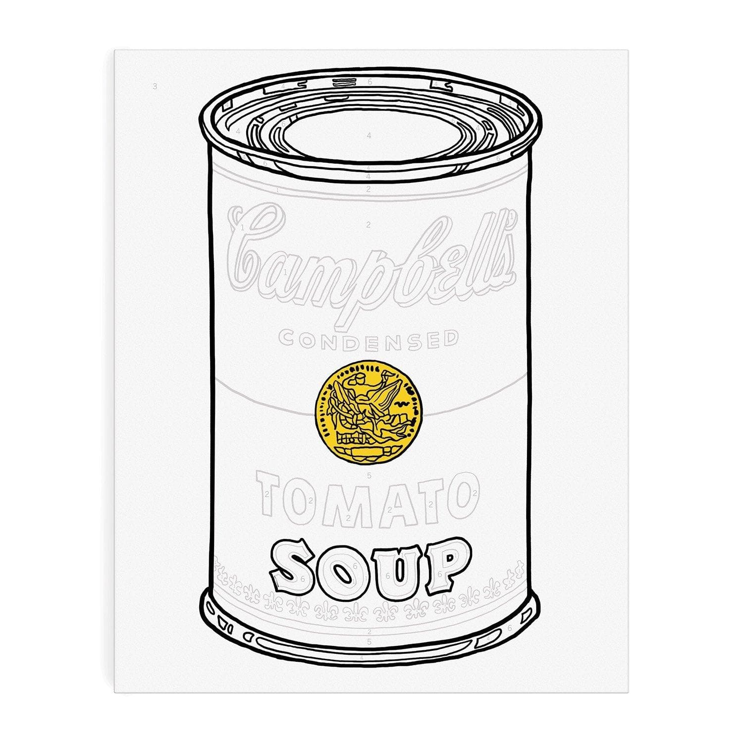 Andy Warhol Soup Can Paint By Number Kit 