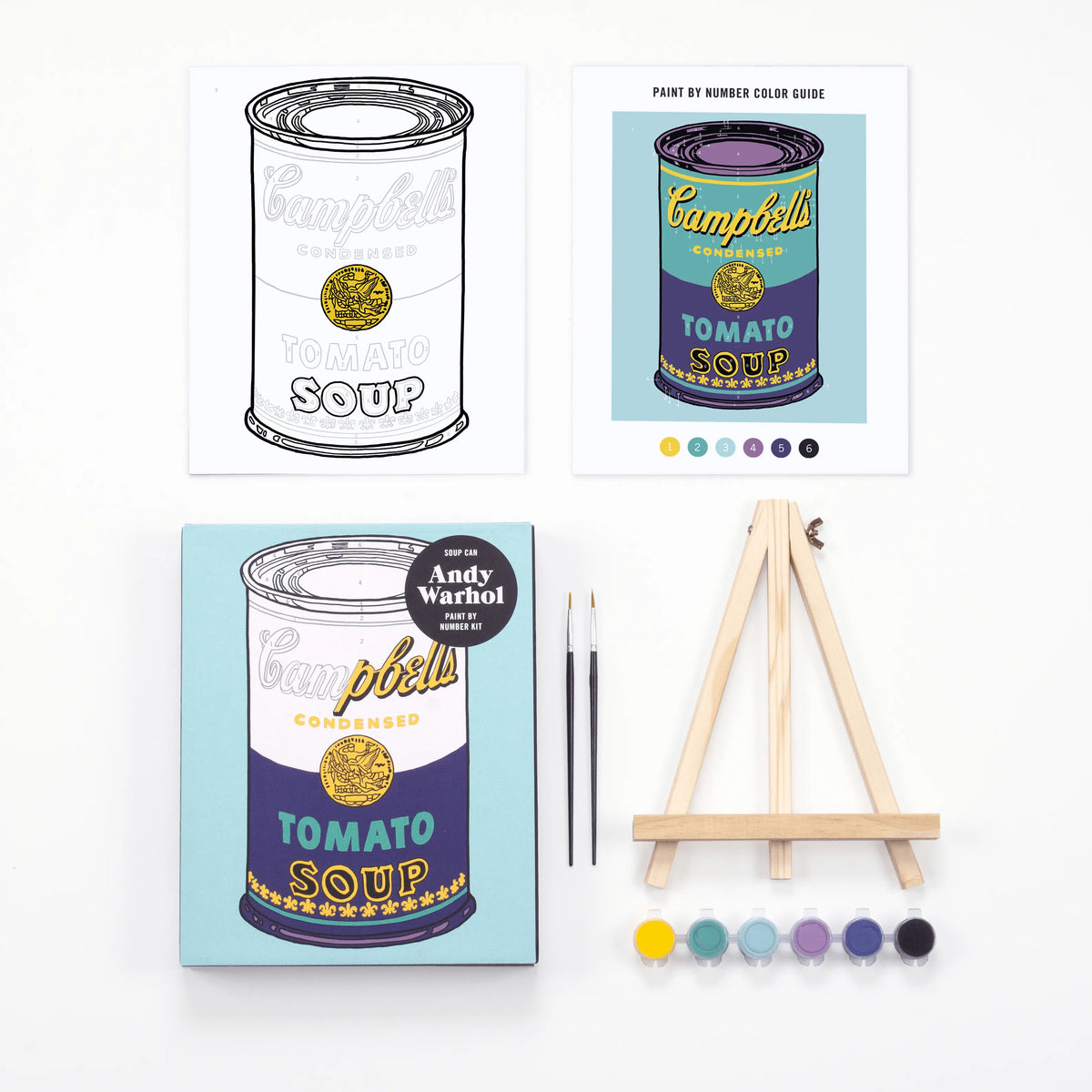 Andy Warhol Soup Can Paint By Number Kit