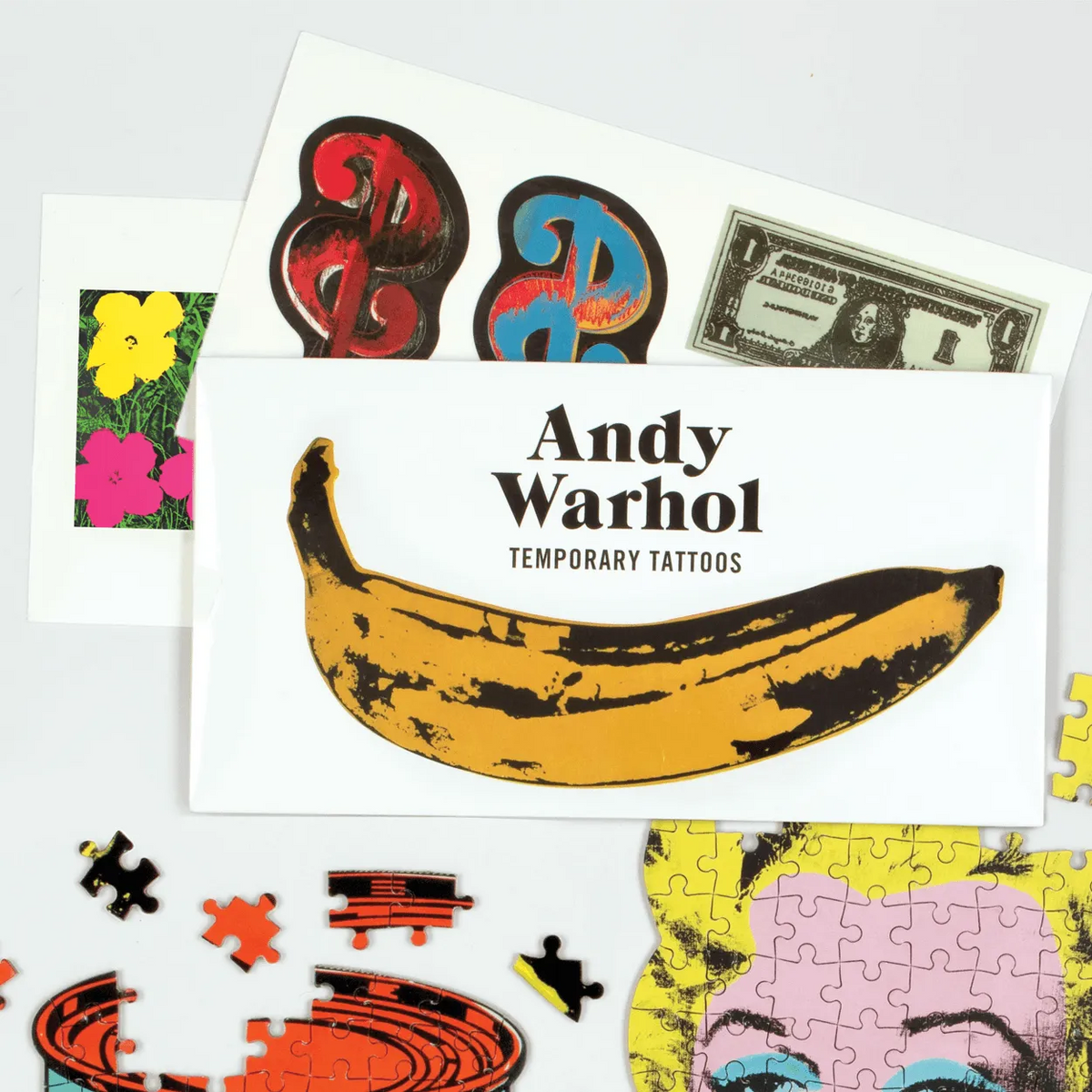 Andy Warhol Temporary Tattoo Set