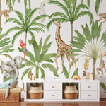 Animal Safari Repeated Wall Mural