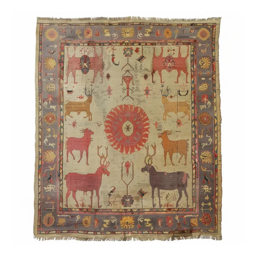 Animal Kingdom Weave Hand Knotted Area Rug