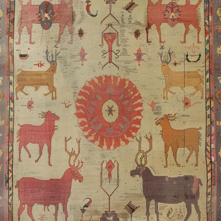 Animal Kingdom Weave Hand Knotted Area Rug