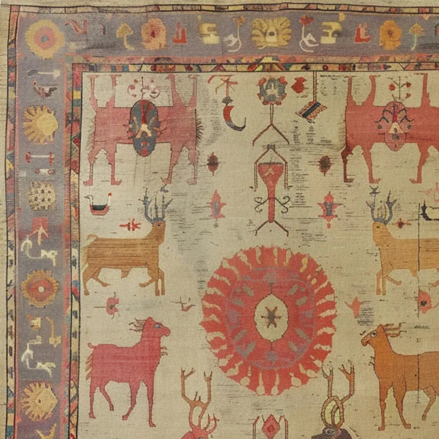 Animal Kingdom Weave Hand Knotted Area Rug