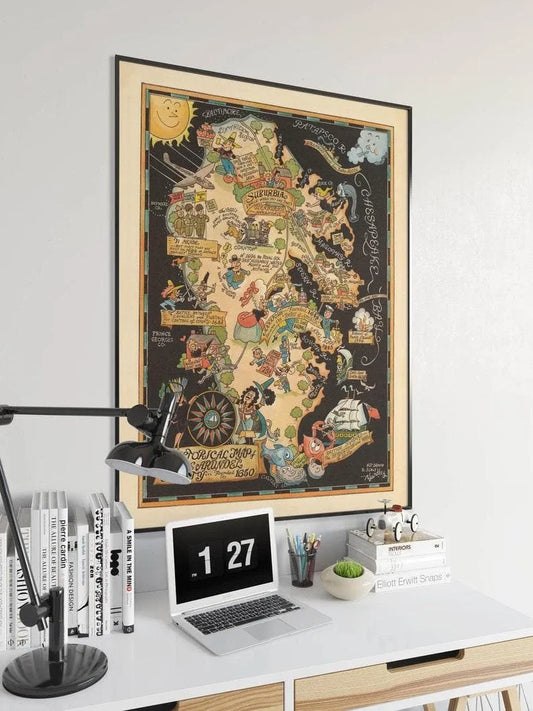 Anne Arundel Map Print| Art History