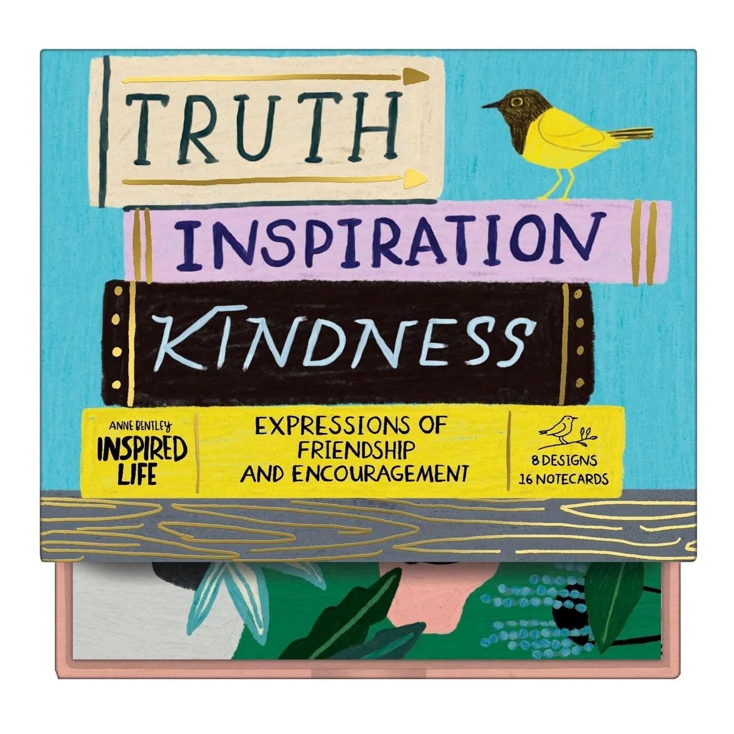 Anne Bentley Inspired Life: Truth, Inspiration, Kindness Greeting Assortment Notecard Set 