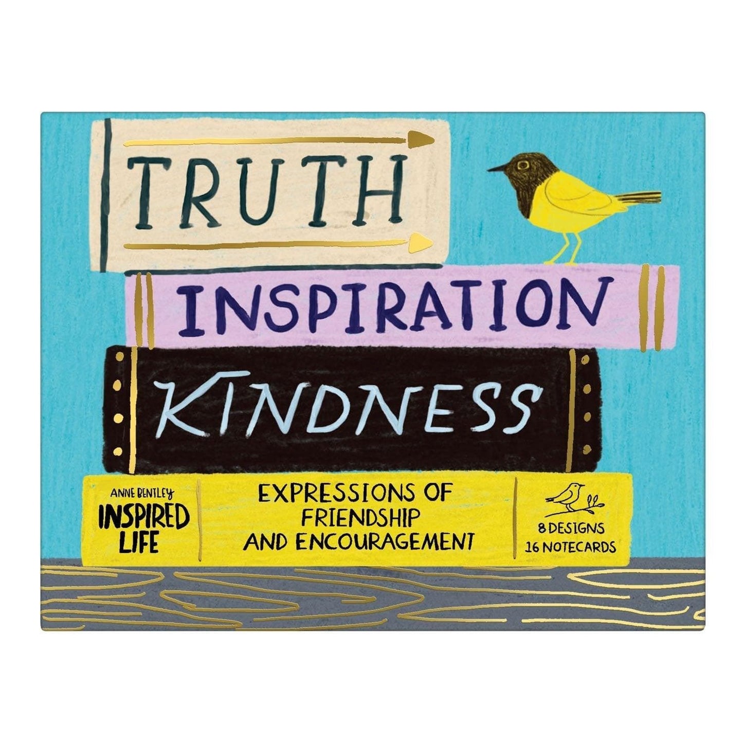 Anne Bentley Inspired Life: Truth, Inspiration, Kindness Greeting Assortment Notecard Set 