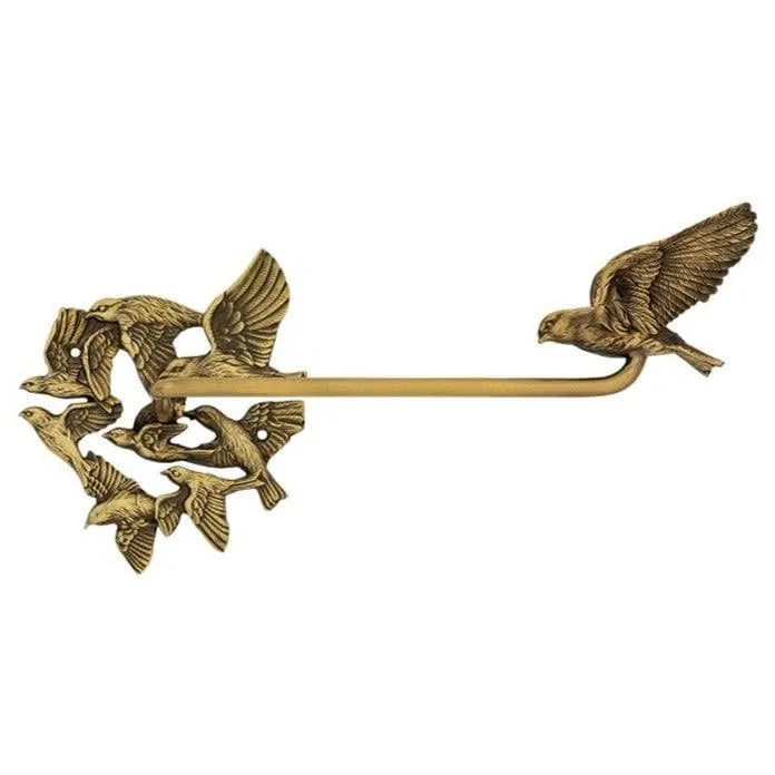 Antique Golden Birds Curtain Wall Hook Right