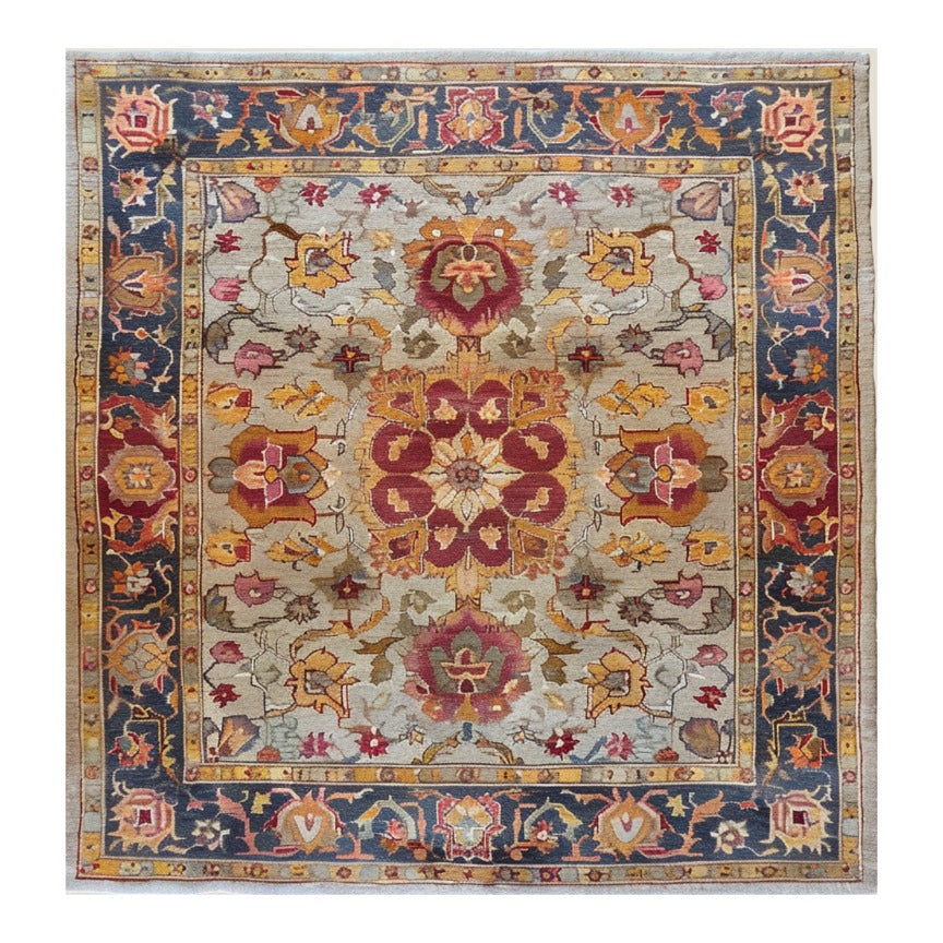 Antique Tribal Hand Tufted Rug