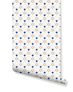 Art Deco Geometric Diamond Removable Wallpaper