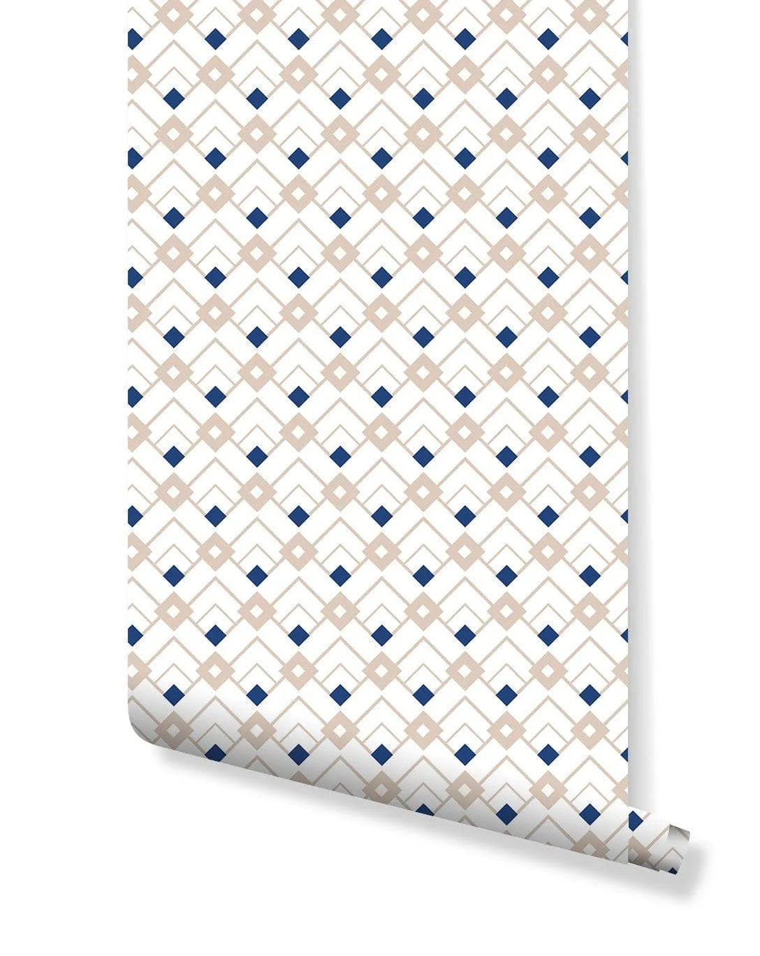 Art Deco Geometric Diamond Removable Wallpaper