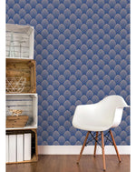 Art Deco Geometric Waves Removable Wallpaper