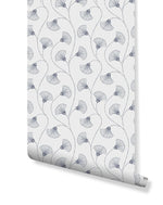 Art Deco Minimalistic Flowers Removable Wallpaper