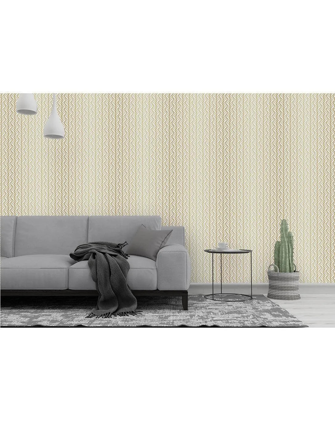 Art deco Golden Retro Braids Removable Wallpaper