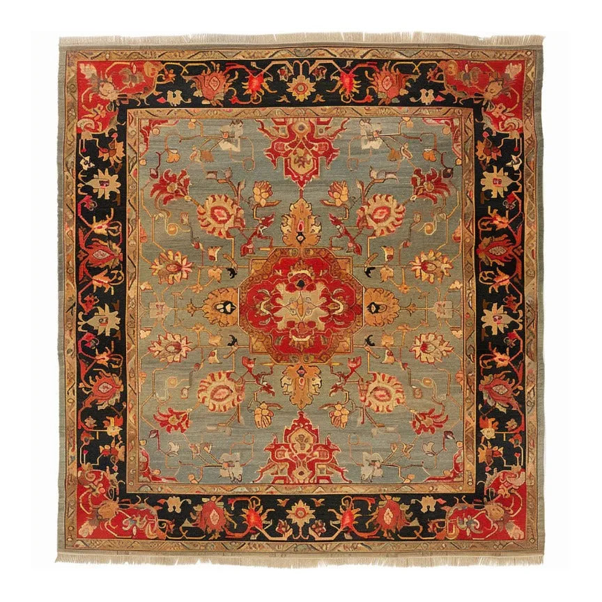 Artisan Floral Masterpiece Hand Knotted Area Rug