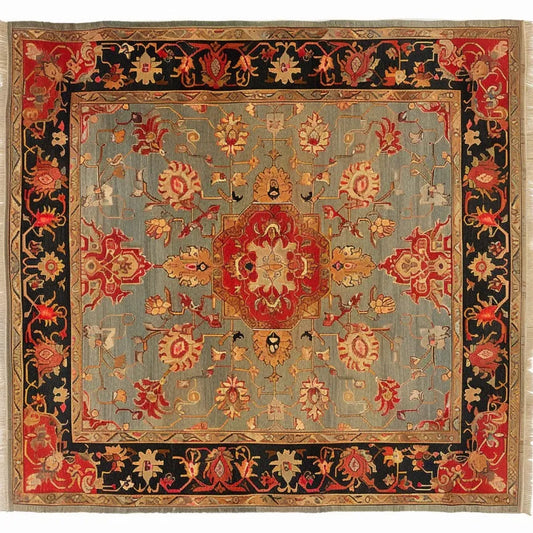 Artisan Floral Masterpiece Hand Knotted Area Rug