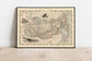 Ashkelon Map Print Israel Map Posters Russia in Asia Map Poster| Vintage Map Russia 