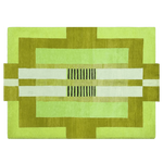 Atzec Green Hand Tufted Wool Rug