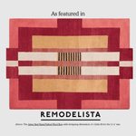 Atzec Red Hand Tufted Wool Rug