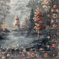 Autumnal Forest Hand Knotted Area Rug