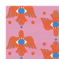 Azure Avian Hand Tufted Wool Rug - Pink