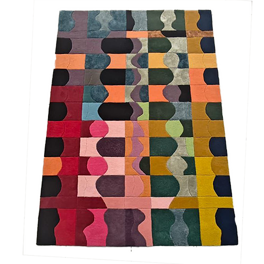 Bauhaus Patchwork Hand Tufted Wool Rug
