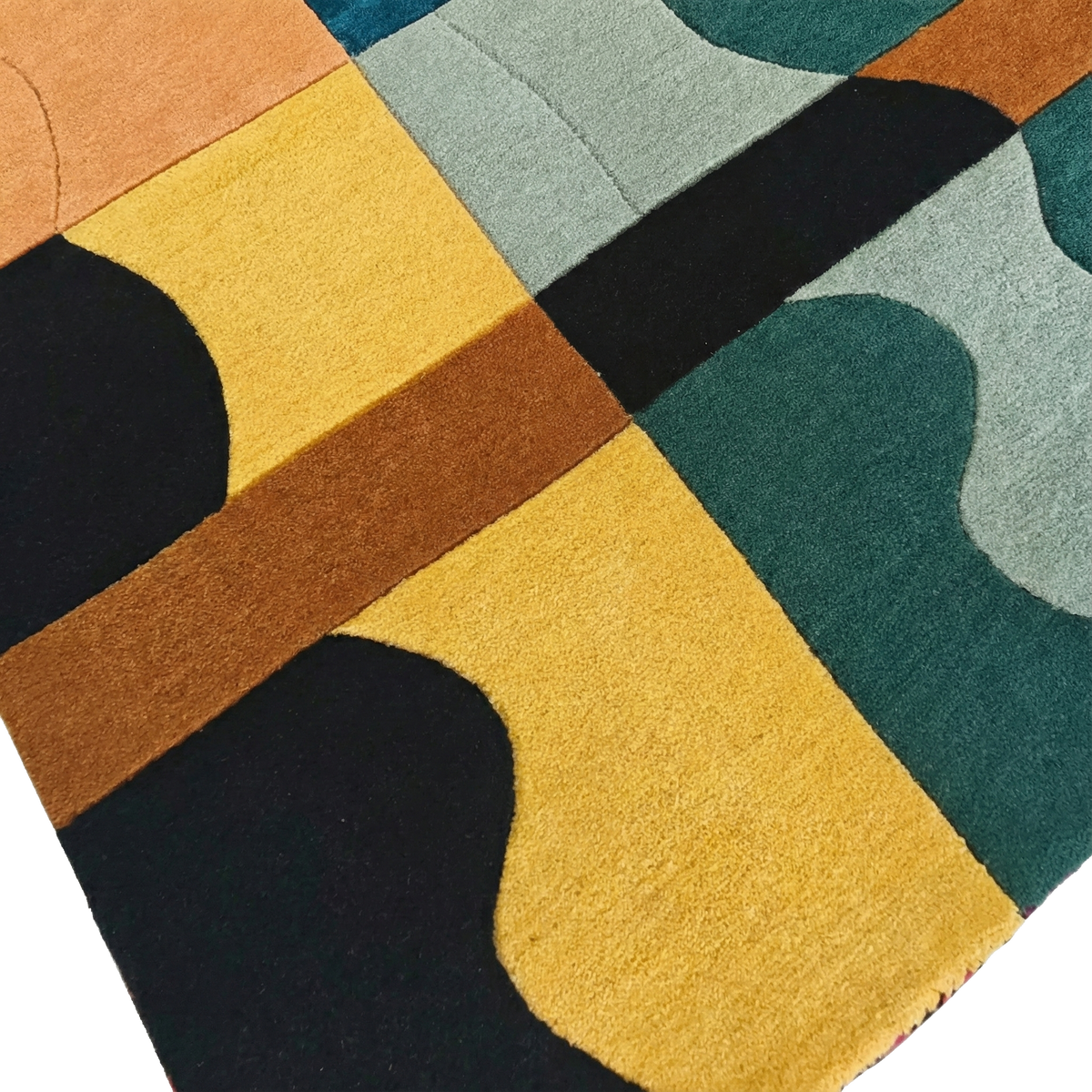 Bauhaus Patchwork Hand Tufted Wool Rug