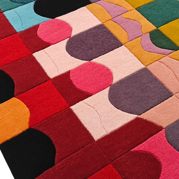 Bauhaus Patchwork Hand Tufted Wool Rug