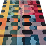 Bauhaus Patchwork Hand Tufted Wool Rug